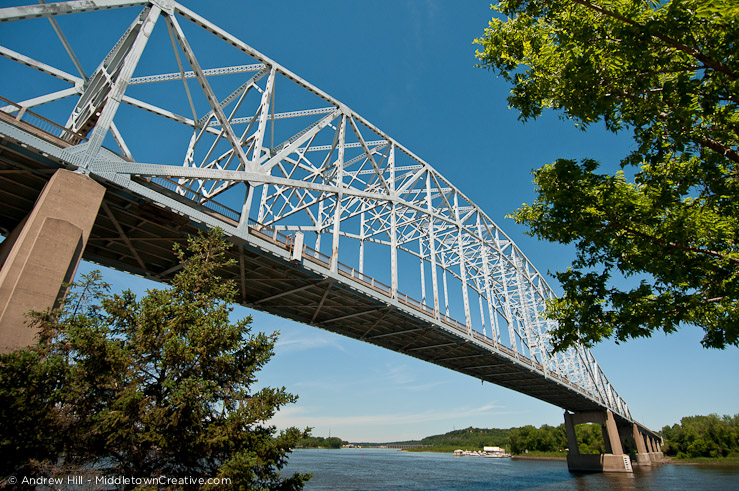 Hastings High Bridge and Mississippi River